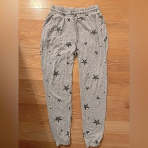 Grey and Black Star Sweatpants Size XS/S